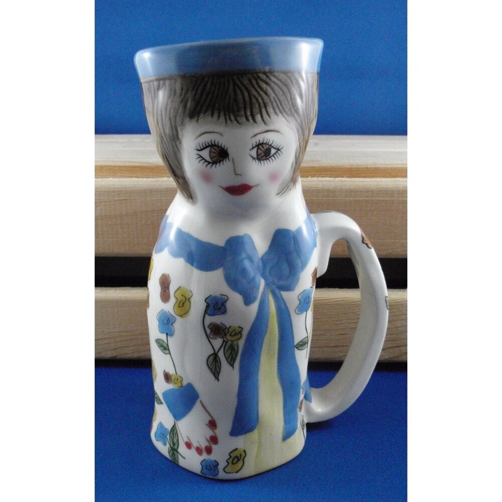 MUG VASE Doris Decaf Lady Designs by Susan Paley, Bella Casa by Ganz RETIRED